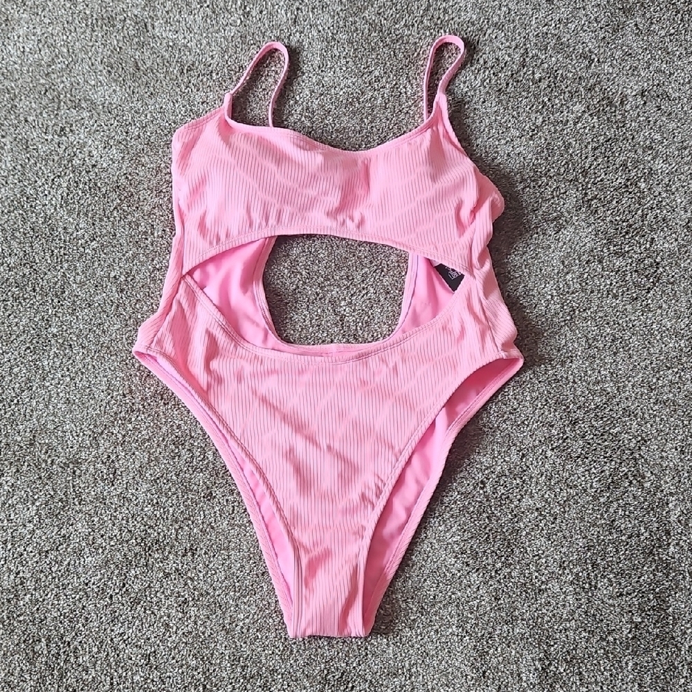 Wild Fable Pink One Piece Swimsuit Cut-Out Design